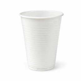 Műanyag pohár, 2 dl, 100 db, fehér