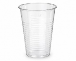 Műanyag pohár, 3 dl, 50 db, víztiszta