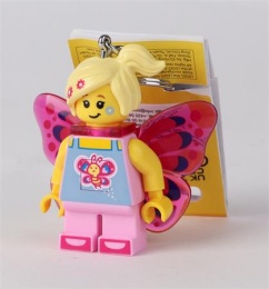 Kulcstartó, LED világítással, LEGO "Butterfly Girl"