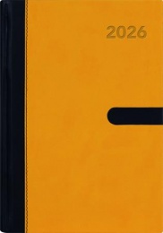 Naptár, tervező, A5, napi, DAYLINER "Winner", sárga