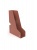 Iratpapucs, fém, 85 mm, ALBA, terrakotta